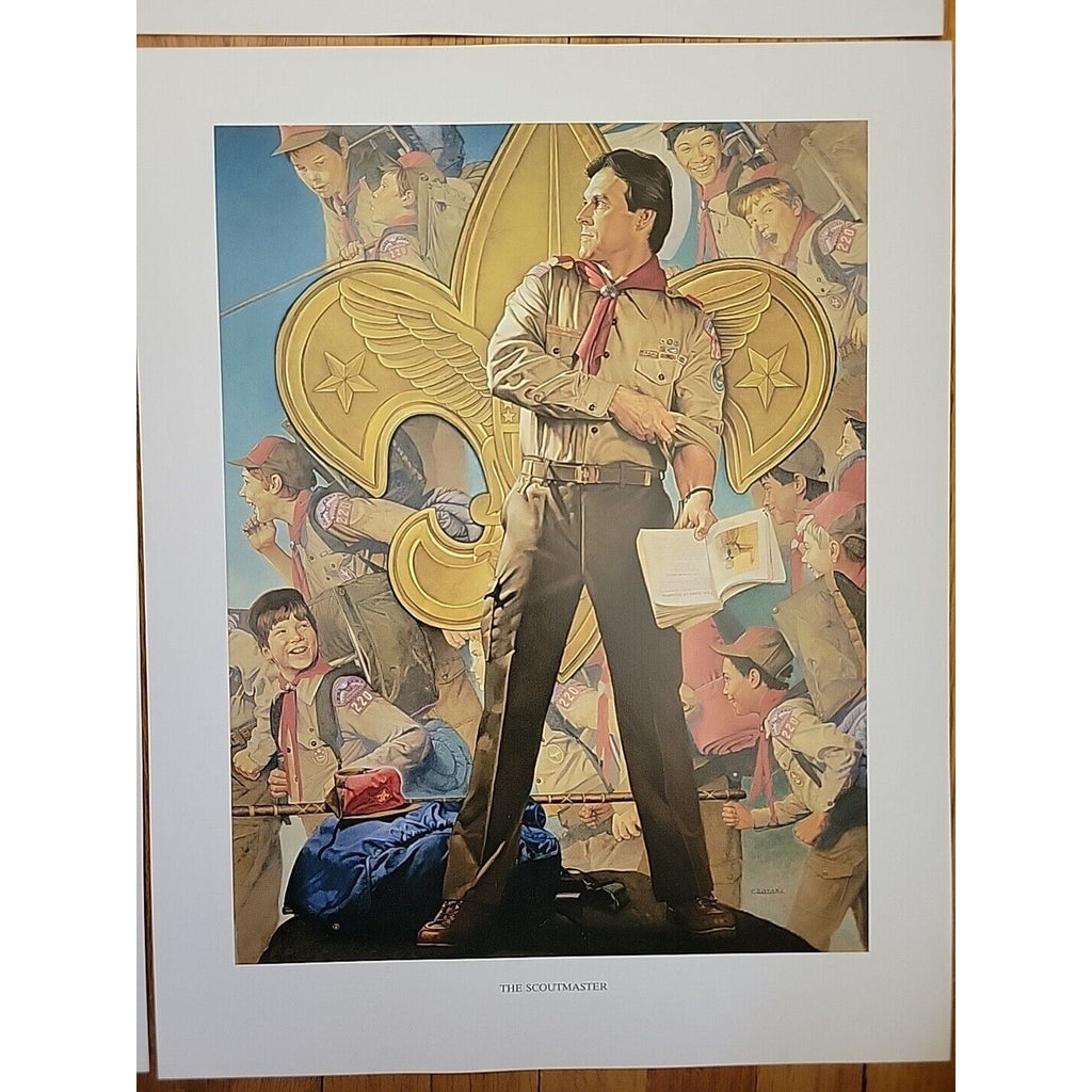 1986 Hoyle Scouting Through The Years Poster - The Scoutmaster