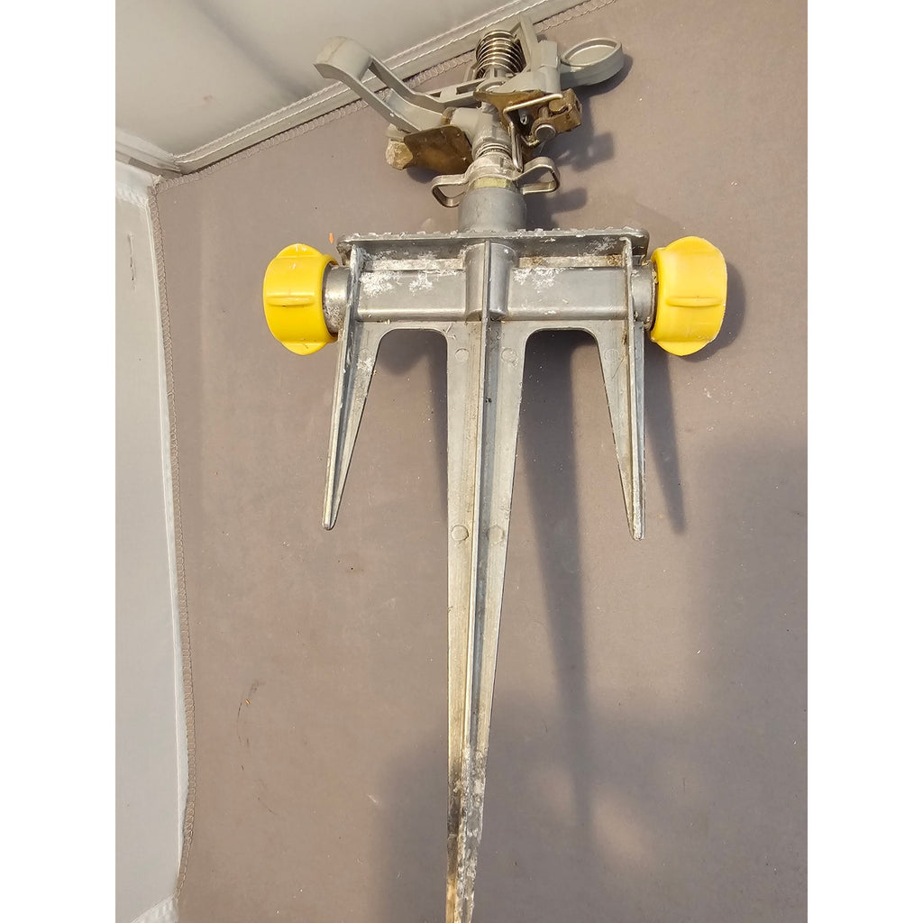 Brass/Metal Impact Sprinkler - Impulse Rotor Lawn Irrigate Ground, 7419 Stake