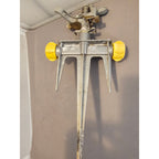 Brass/Metal Impact Sprinkler - Impulse Rotor Lawn Irrigate Ground, 7419 Stake