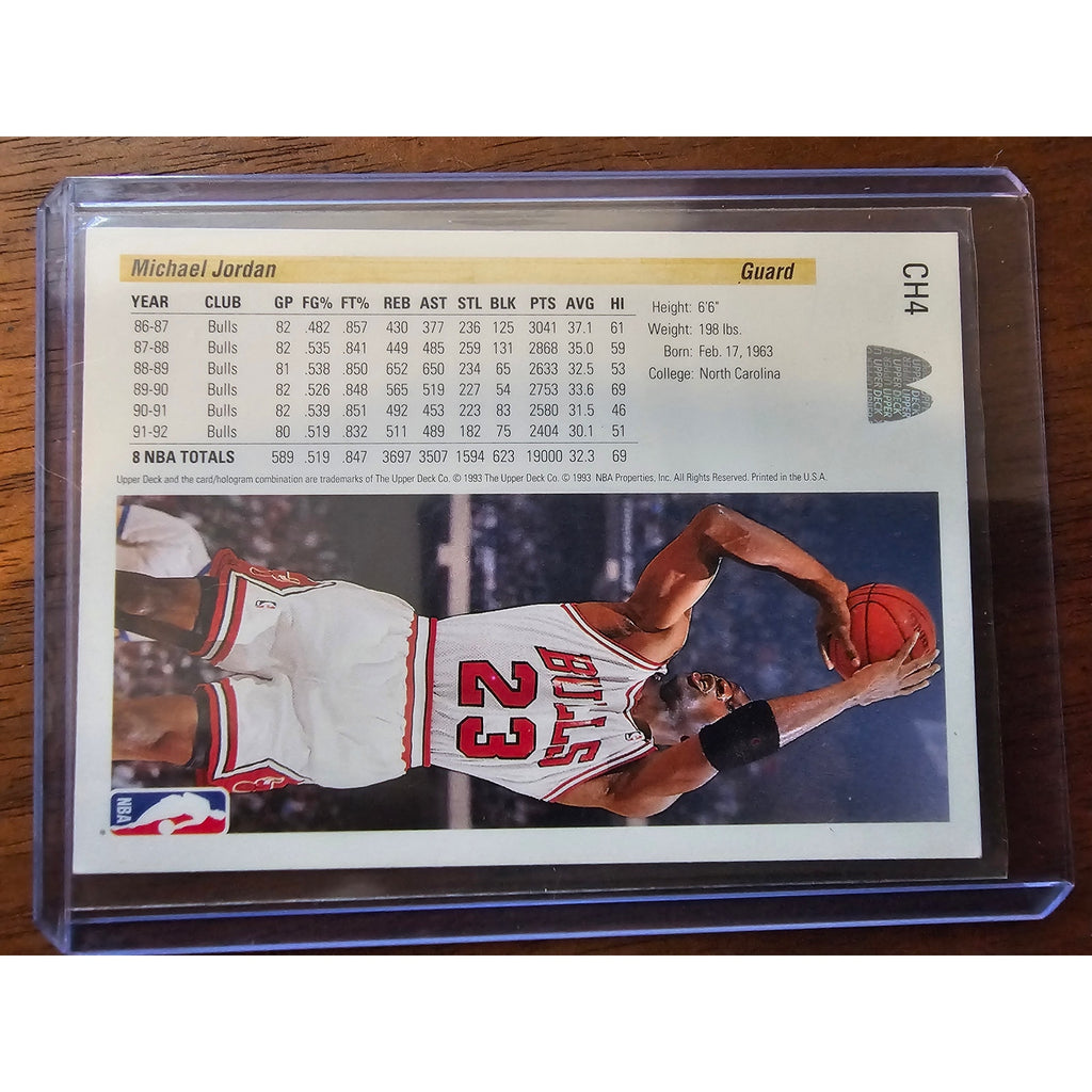 Michael Jordan 1992-1993 Upper Deck McDonalds #CH4 - Chicago Bulls - NBA