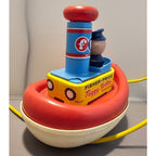 Vintage 1967 Fisher-Price #139 Tuggy Tooter - Blue Stack FPT1237