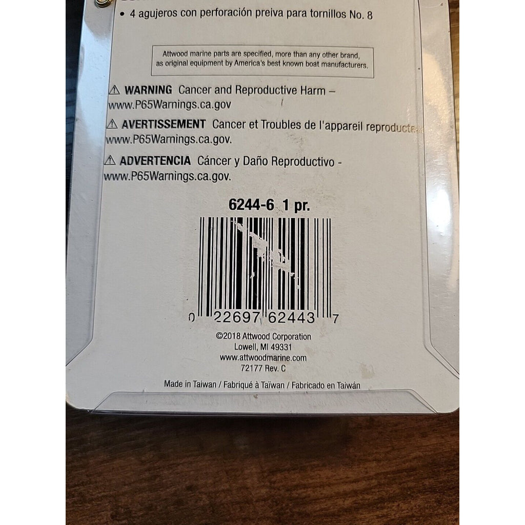 New Attwood 6244-6 - Zamak Cleats 4-1/2 Inch/11 cm Chrome Plated - 1 Pair