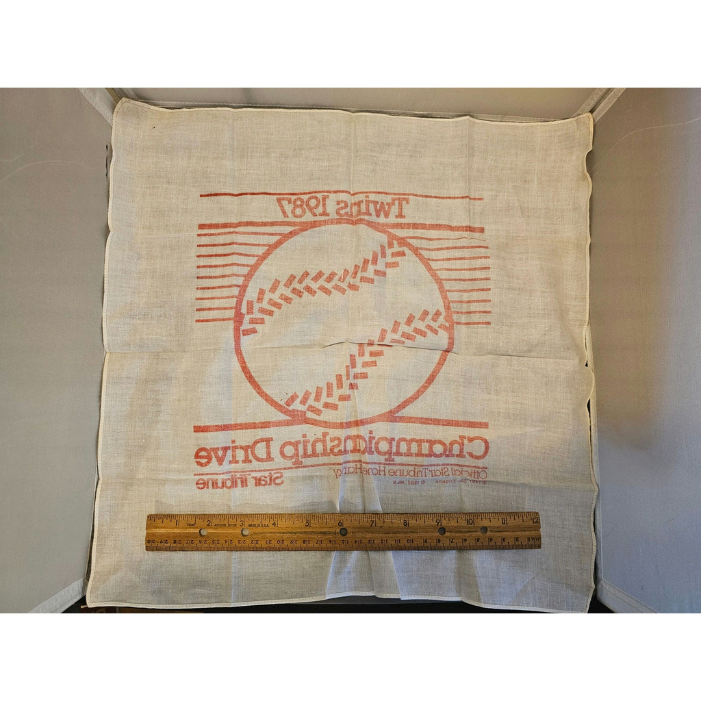 Vintage 1987 Minnesota Twins World Series Homer Hanky - Championship Drive
