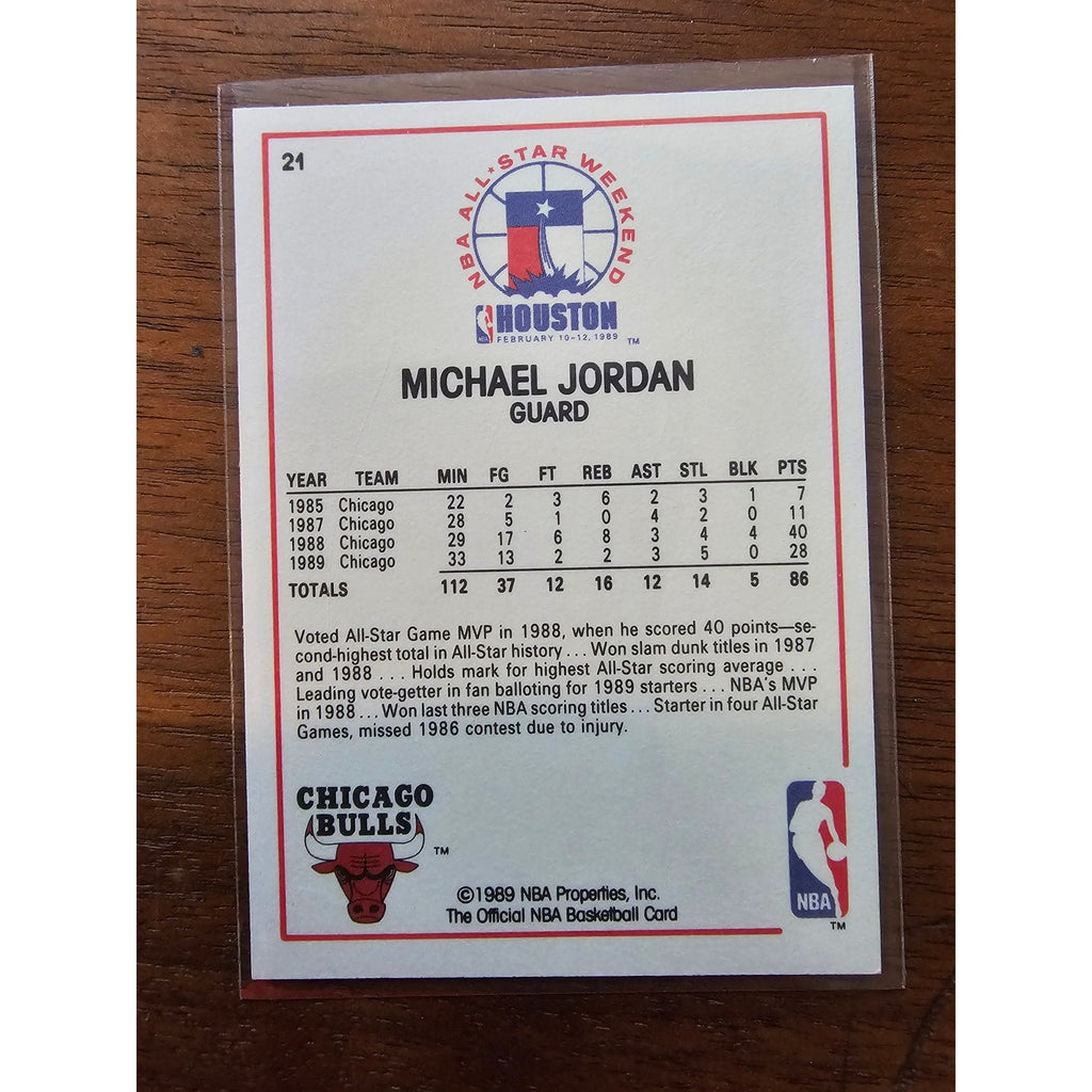 Michael Jordan 1989-1990 NBA Hoops #21 - Chicago Bulls - NBA - Fresh Pull