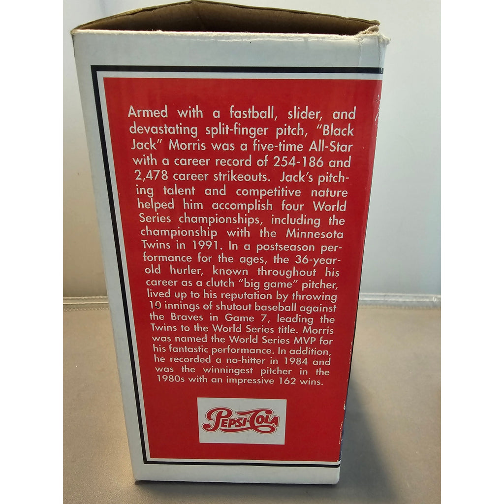 Jack Morris 1991 Minnesota Twins Bronze Statue - Bobble Dobbles Pepsi SGA w/Box