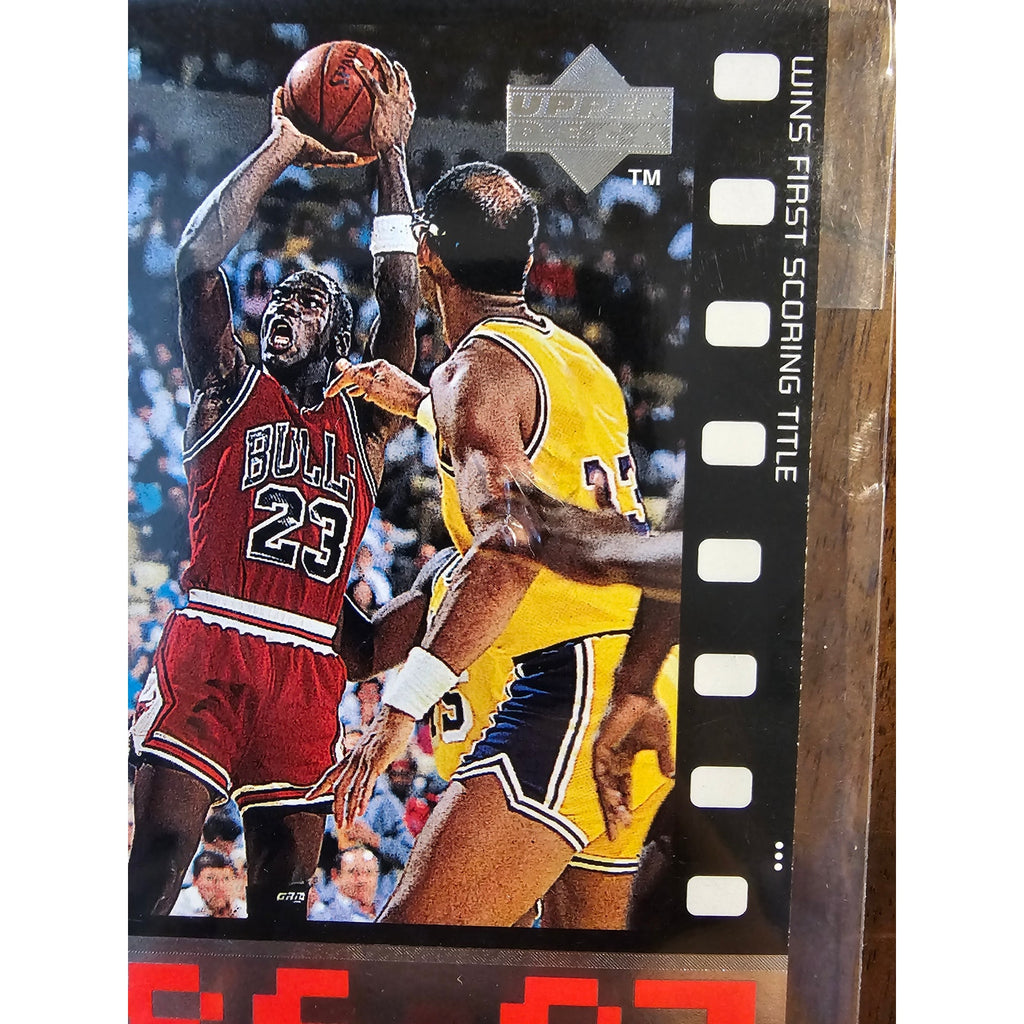 Michael Jordan 1999 Upper Deck #C3 - Wins First Scoring Title - MJ Retires-Jumbo