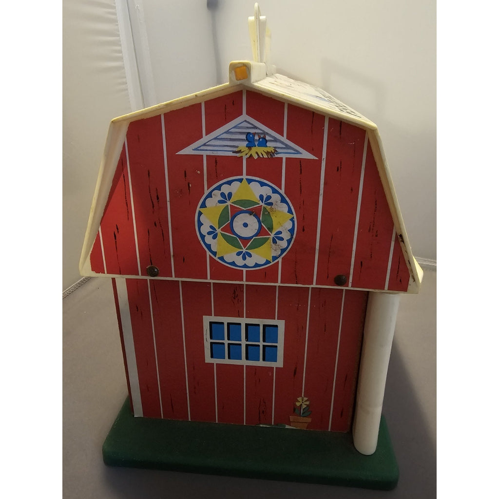 Lot of 16 Vintage 1967+ Fisher Price Little People #915 Play Family Farm w/Silo