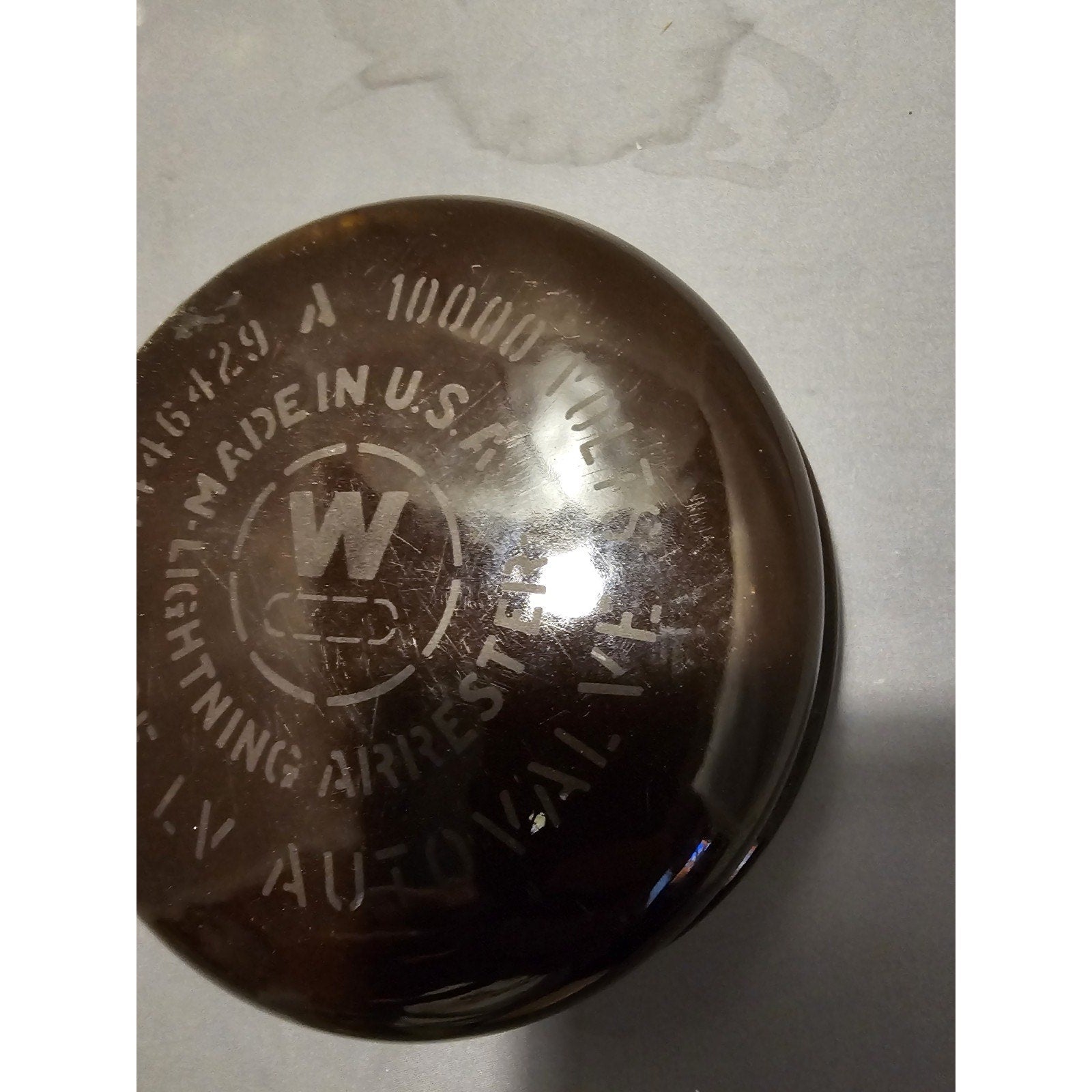 Vintage Westinghouse Autovalve Lightning Arrester Cap Only