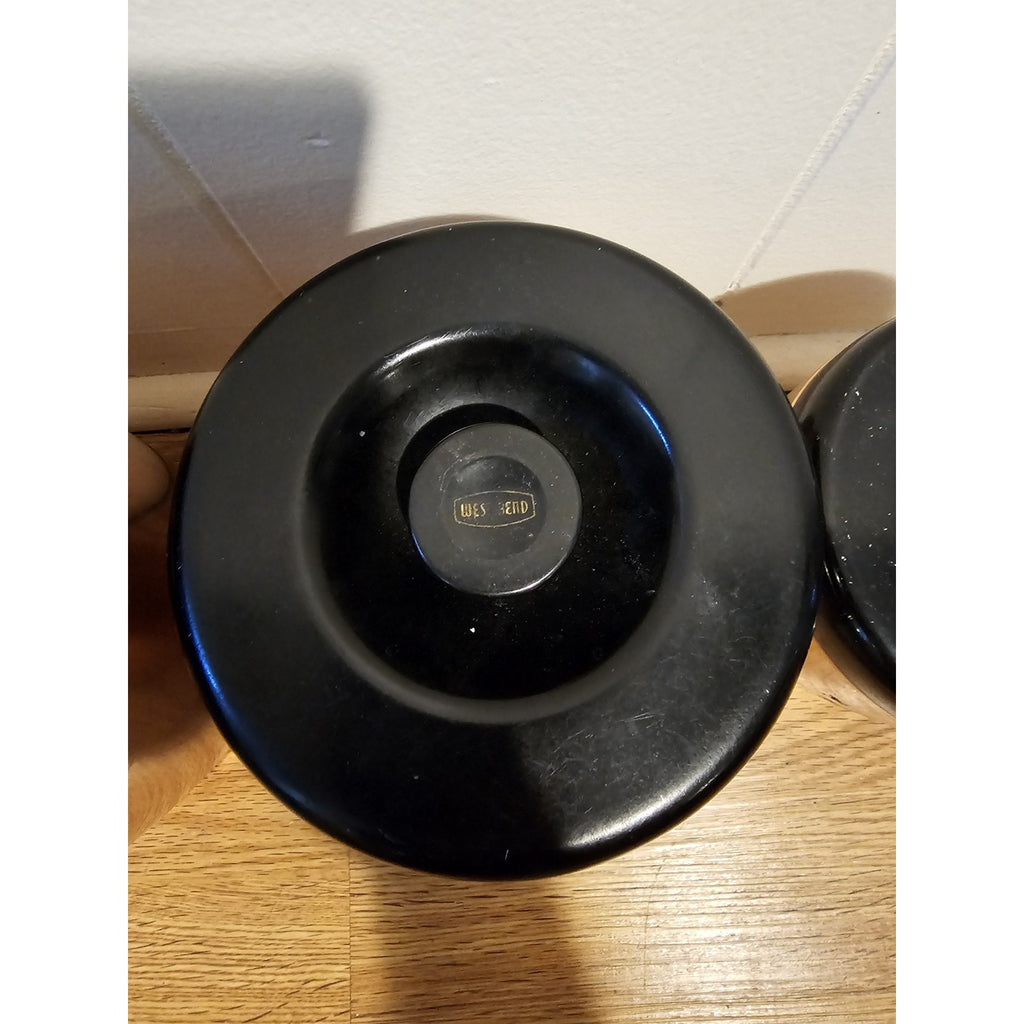 Vintage West Bend Copper Canister Set Of 4 - Aluminum Flour, Sugar, Coffee, Tea