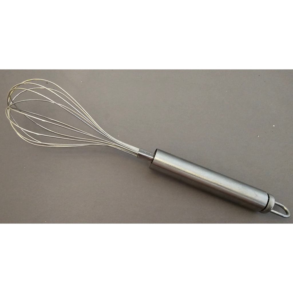 Stainless Steel Whisk w/Silver Handle - Whipping, Balloon, 9-1/2"