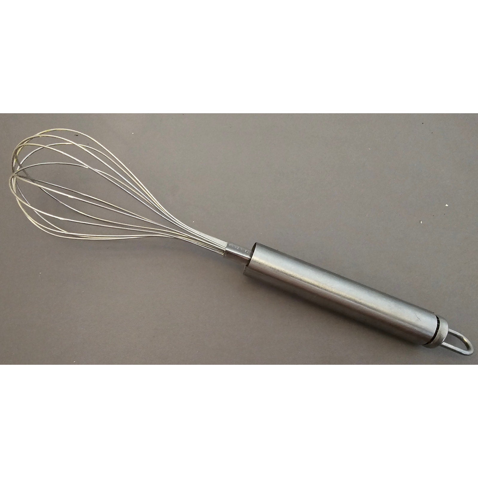 Stainless Steel Whisk w/Silver Handle - Whipping, Balloon, 9-1/2"