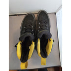 Nike Mens Air Jordan 9 Retro Black/Yellow Lace-Up Athletic Sneakers Size US 8