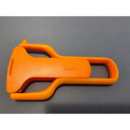 Joseph Joseph SafeStore Orange Vegetable Peeler/Slicer - 5-1/2" long