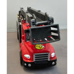 Electric Eddie Toy Boom/Ladder Truck - Red/Black - China - loose