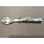 Stainless Steel Buffet Serving Tongs - Double Spoon - 4.25in