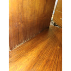 Mid Century Modern Stanley 2-Tiered Walnut & Burlwood End/Step/Side Table - 254