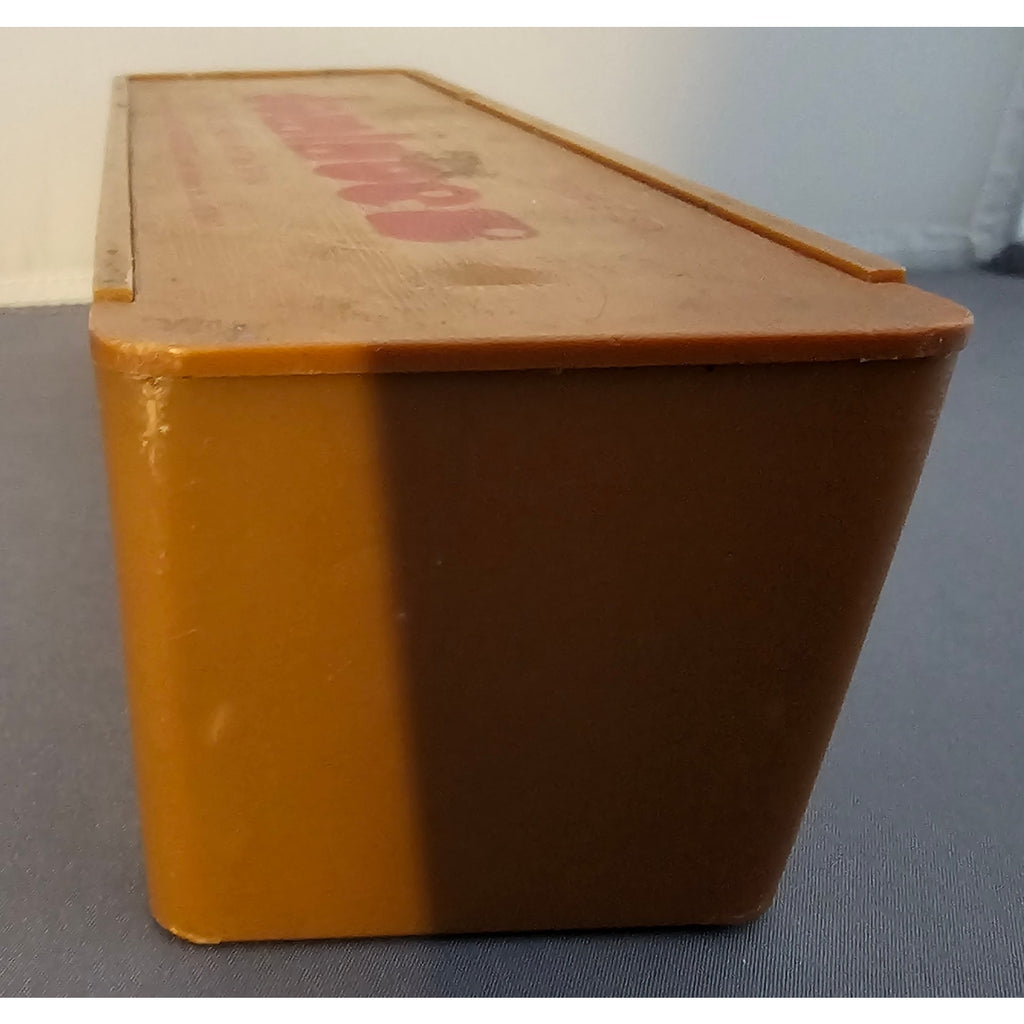 Vintage Black Urea Pieces w/Metal Spin Dominoes by Nico Products - 28 pcs w/Box