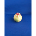 Vintage Alabaster Marble Carved Stone Fruit - Small 2-1/2" tall - Red/Yellow