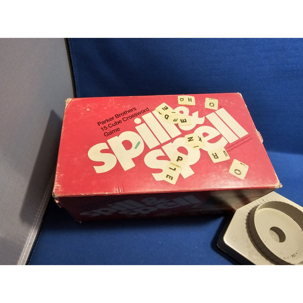 Vintage 1972 Parker Brothers #102 - Spill & Spell Dice Game - Box & Tray ONLY