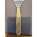 The Pampered Chef - Mini Stainless Steel Slotted Spatula w/Wood Handle 8"