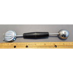 Vintage 8" Black Plastic Handled Double Ended Melon Baller/Curler