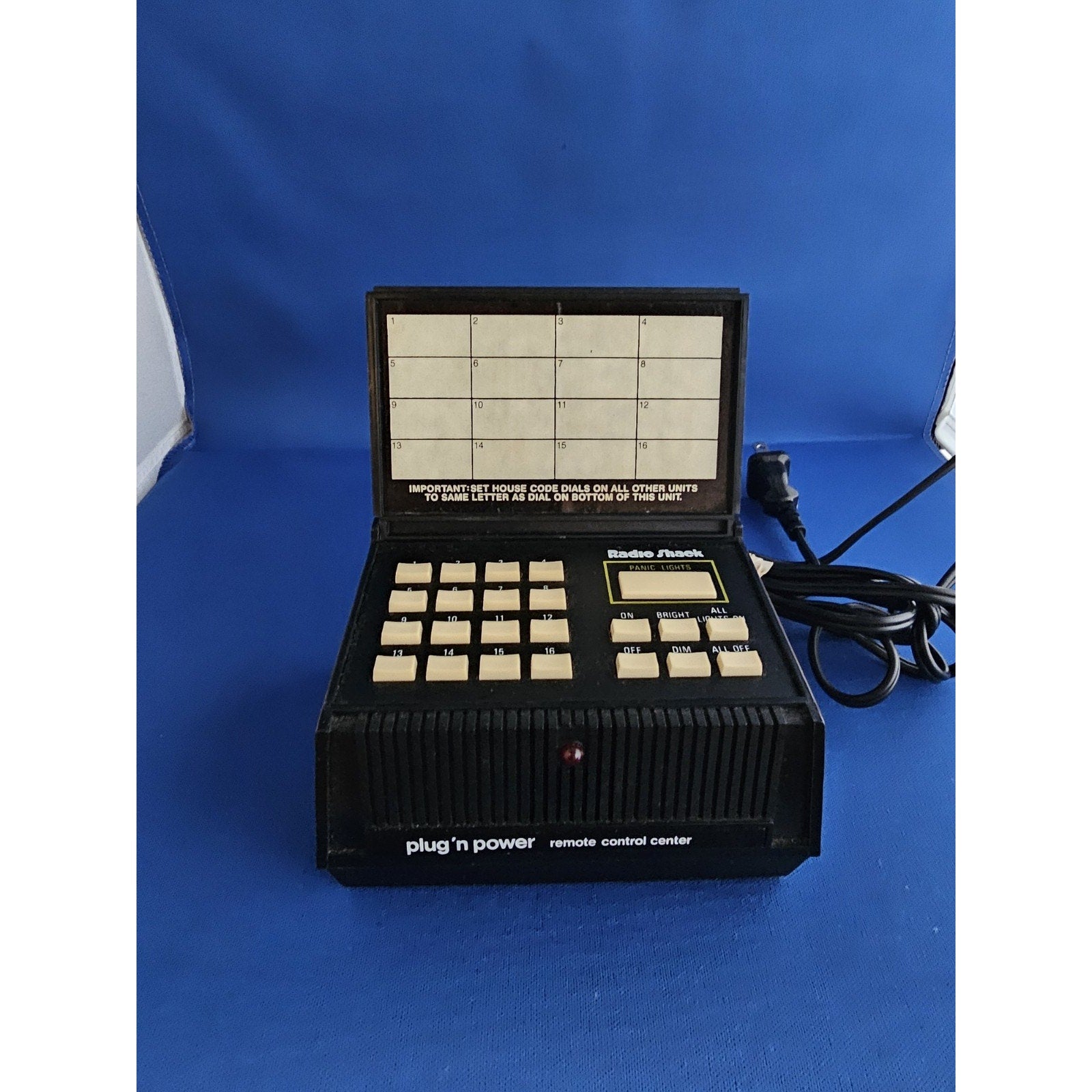 Radio Shack Plug`n Power Remote Control Center 61-2678 Panic Light Switch - used