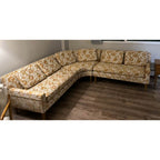 Beautiful Authentic Yellow Mid-Century Modern Sectional Sofa