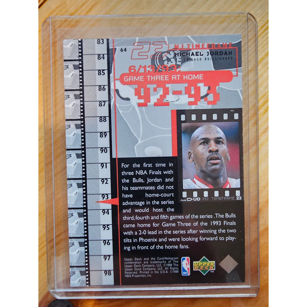 Michael Jordan 1998 Upper Deck Timeframe 23 #64 - Chicago Bulls - 92-93 - NBA