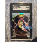 Anthony Edwards 2020-21 Panini Select #61 Silver Prizm Concourse #61 Rookie SGC9