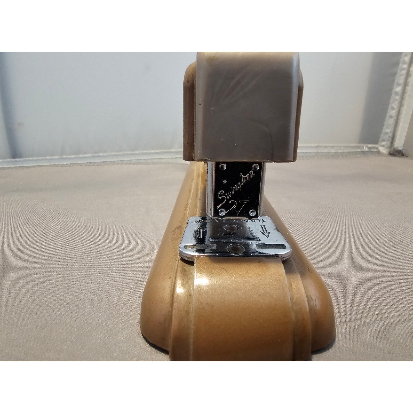 Vintage Swingline Brown 27 Stapler - Art Deco Design, tested & works