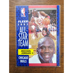 Michael Jordan 1991-1992 Fleer #211 - All Star - Chicago Bulls - Fresh Pull