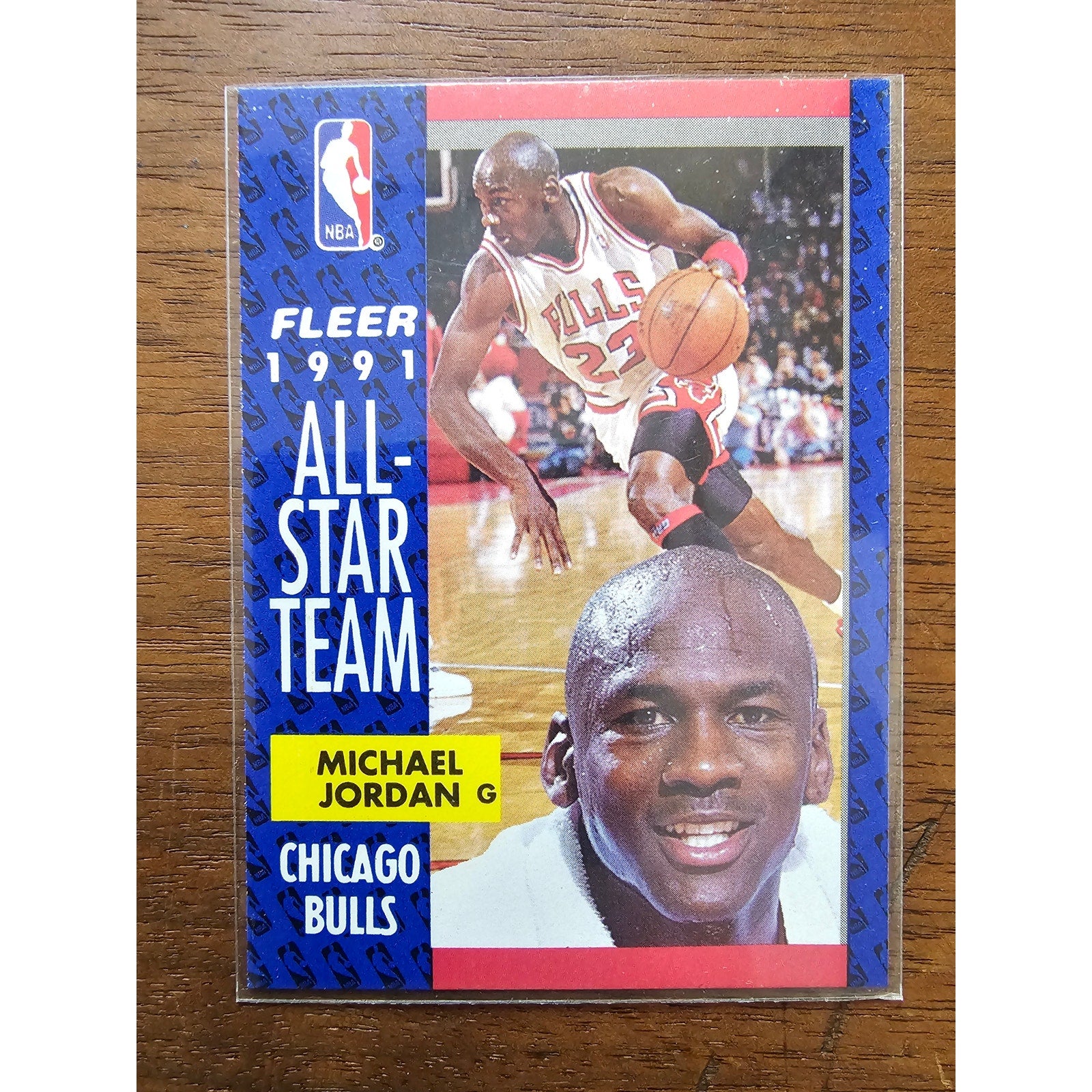 Michael Jordan 1991-1992 Fleer #211 - All Star - Chicago Bulls - Fresh Pull