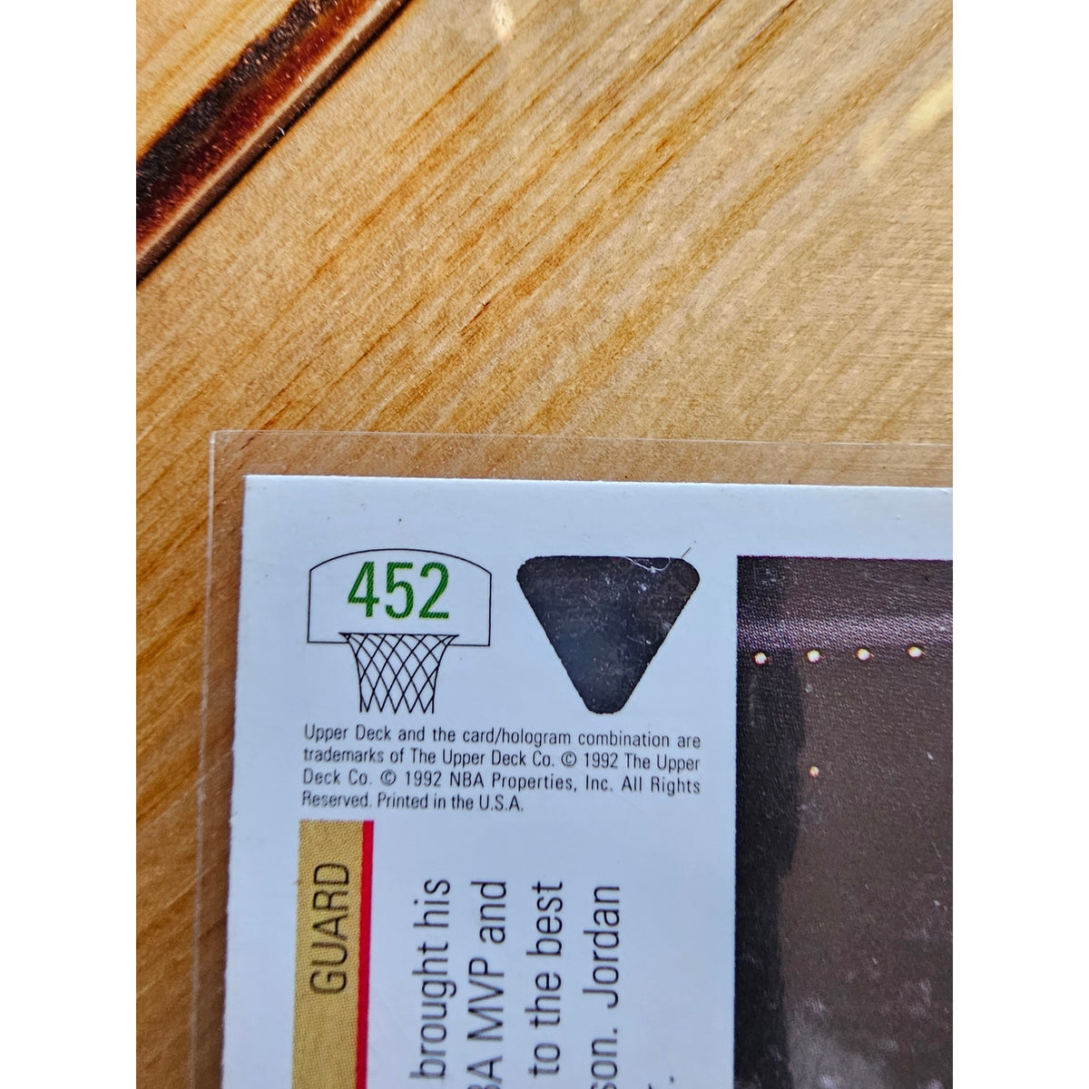 Michael Jordan 1991-1992 Upper Deck #452 - East All-Star - Chicago Bulls - NBA