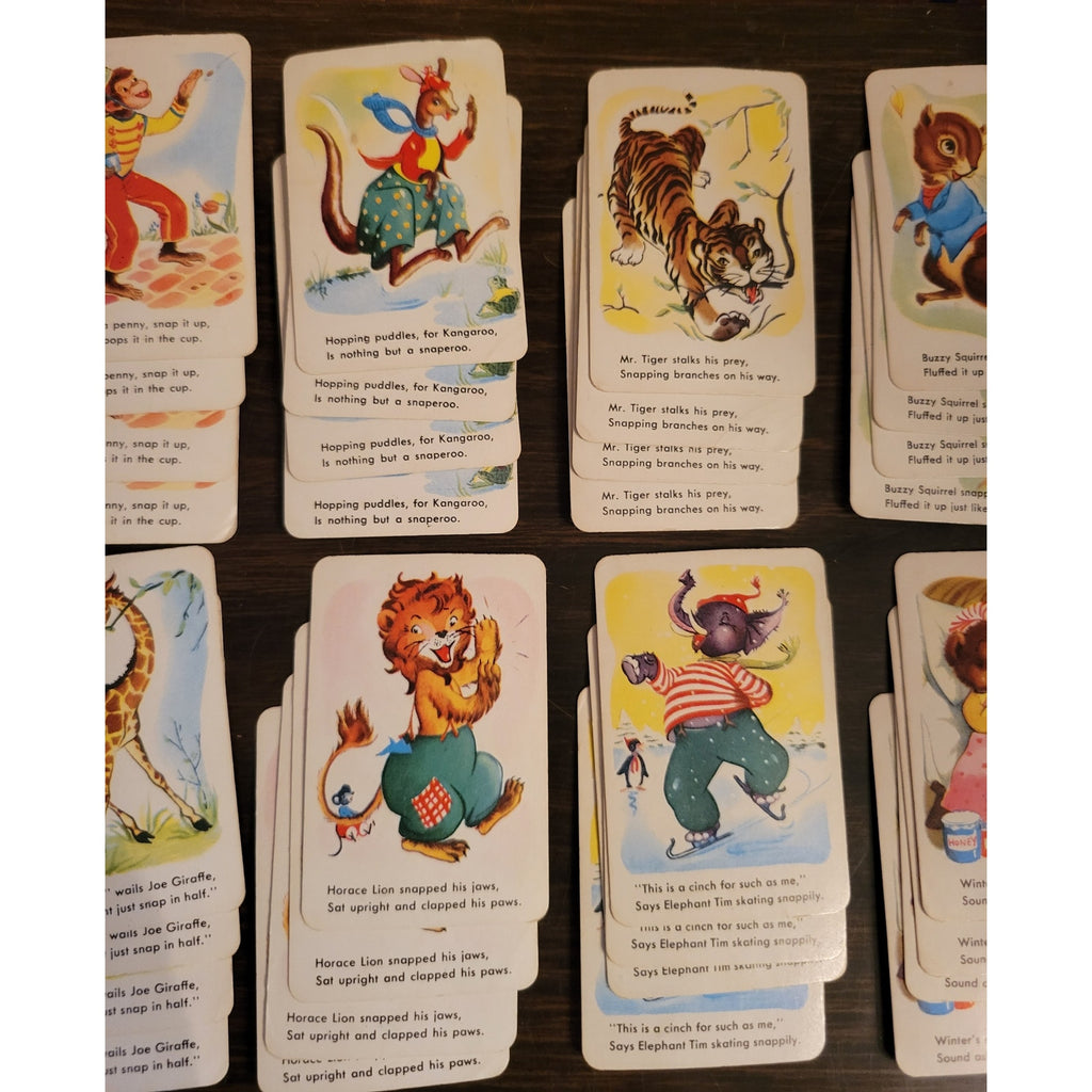 Vintage Whitman No. 5 Snap Mini Game - 45 Cards w/box instructions