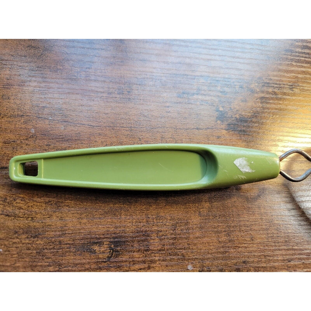 Vintage Plastic Avocado Green Handle Strainer/Sifter - Mid-Century, MCM, Retro