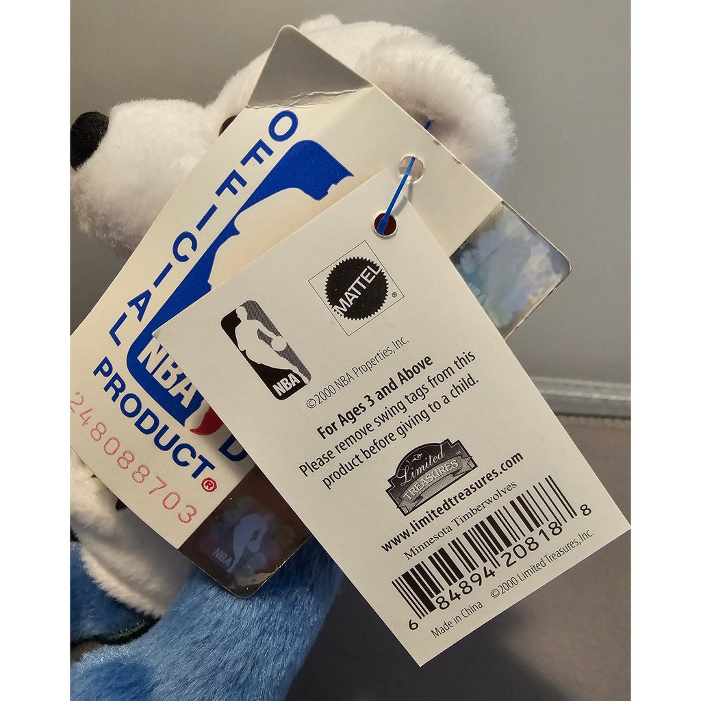 2000 Mattel Limited Treasures Minnesota Timberwolves Collectible Bear "Trees"