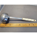 MCM/Vintage Soup Ladle w/White & Blue Floral Pattern Handle - 11-1/2"