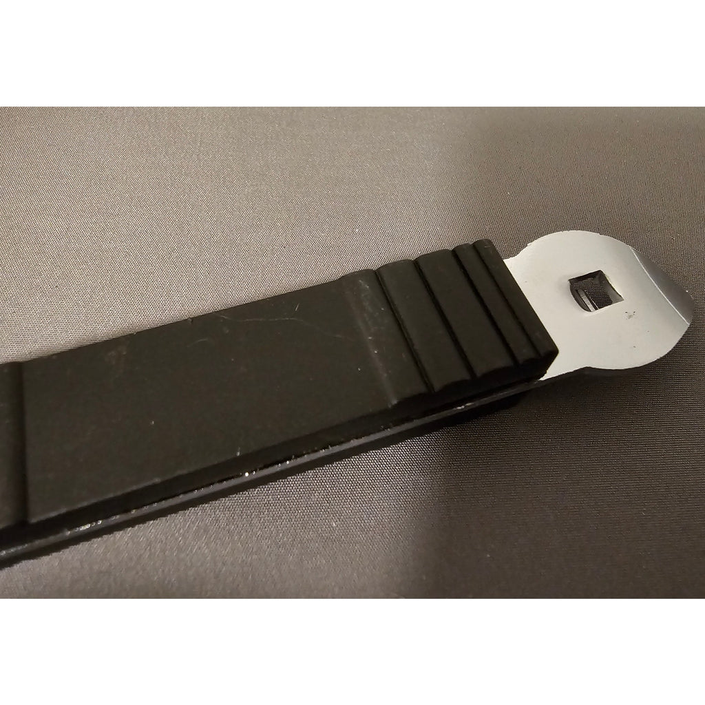 Salute Beer Bottle and Can Pierce Opener - 6" (inches) long w/Black Handle