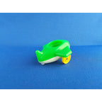 Vintage Fisher Price Little People Riders #656 -Green/White Baby Airplane FPT819