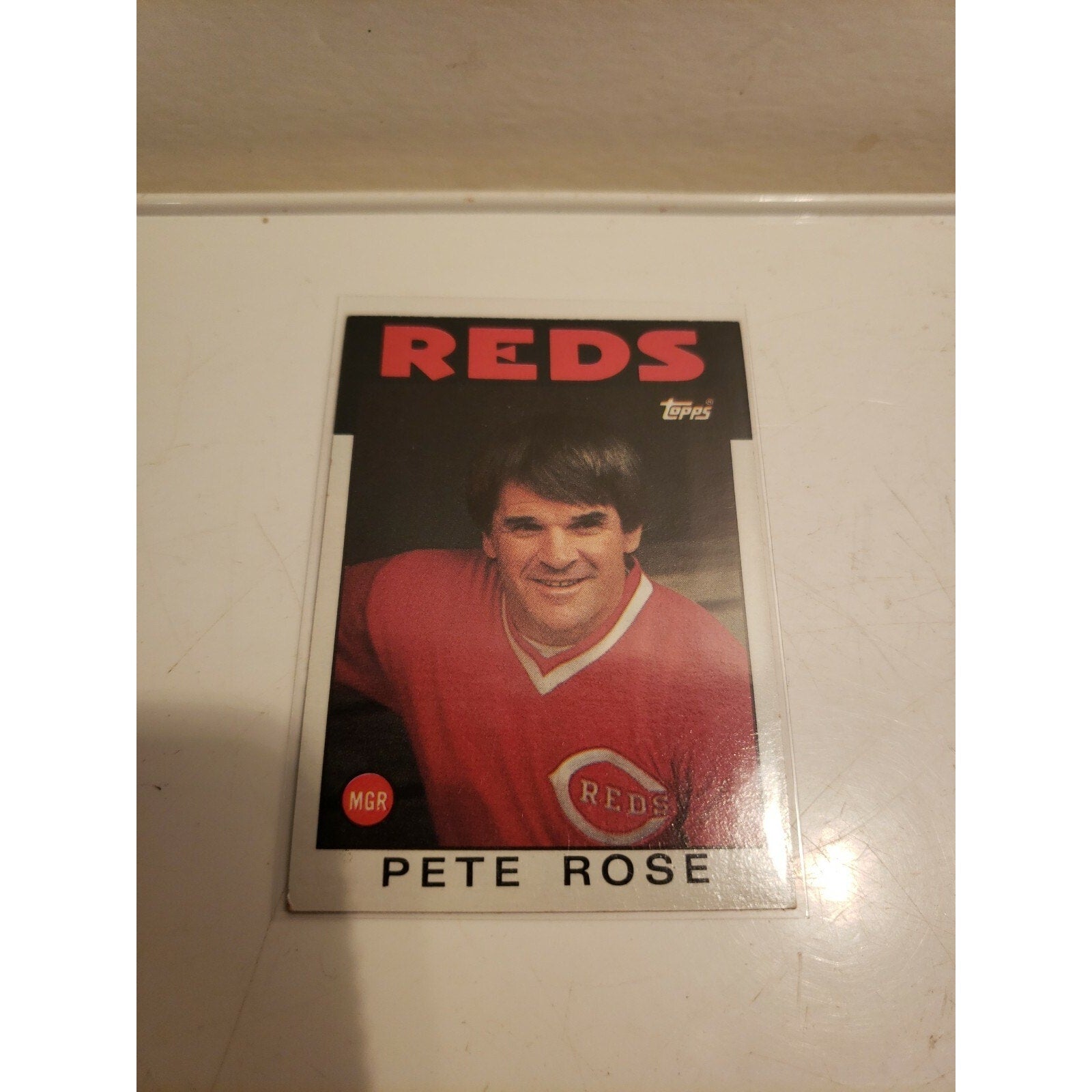 Pete Rose 1986 Topps #741 - Cincinnati Reds - MLB Baseball Card