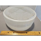 Vintage Art Deco 8" Diameter Ceiling Light Fixture Frosted Shade/Globe/Lens