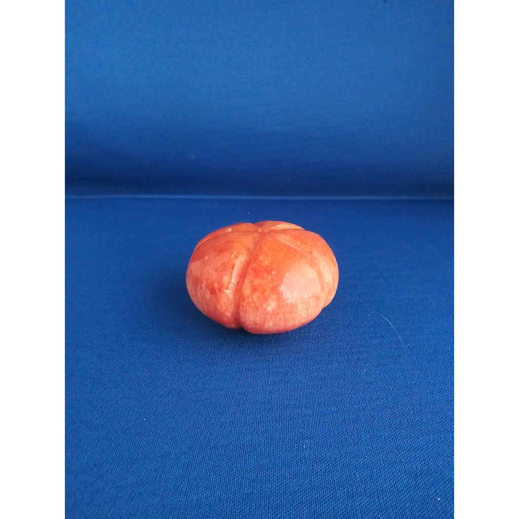 Vintage Alabaster Marble Carved Stone Fruit - Small 2-1/2" tall - Red