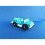 Vintage Fisher Price Little People Zoo #916 - Blue/Turquoise Single Truck/Tram