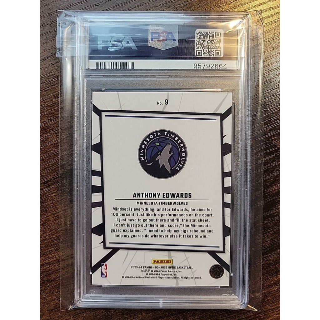 Anthony Edwards 2023-24 Panini Donruss Optic #9 - My House - PSA 5