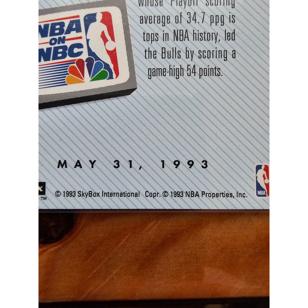 Michael Jordan 1993-1994 Skybox Premium #14 - Playoff Performance - Bulls - NBA