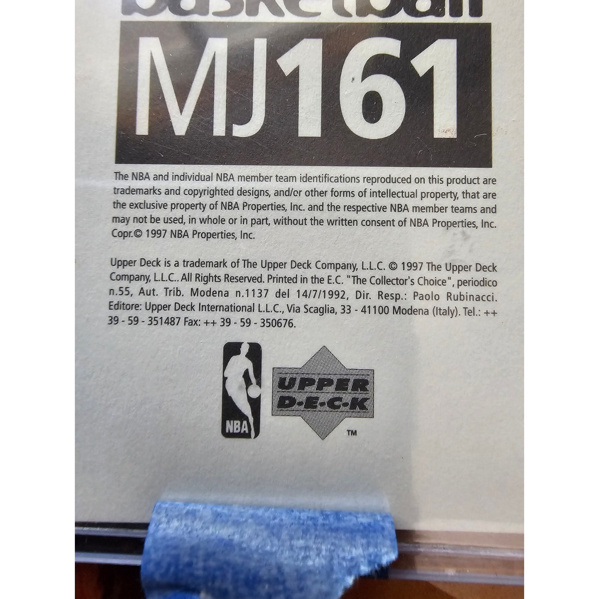 Michael Jordan 1997-1998 Upper Deck Catch 23 Sticker #MJ161 - Bulls - NBA