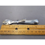 Stainless Steel Buffet Serving Tongs - Double Spoon - 4.25in