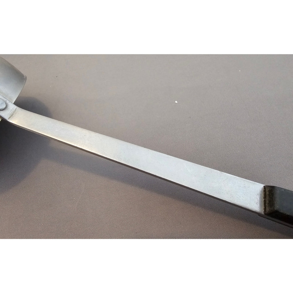 Vintage Household Stainless Steel (USA) Soup Ladle w/Black Handle - 12" in
