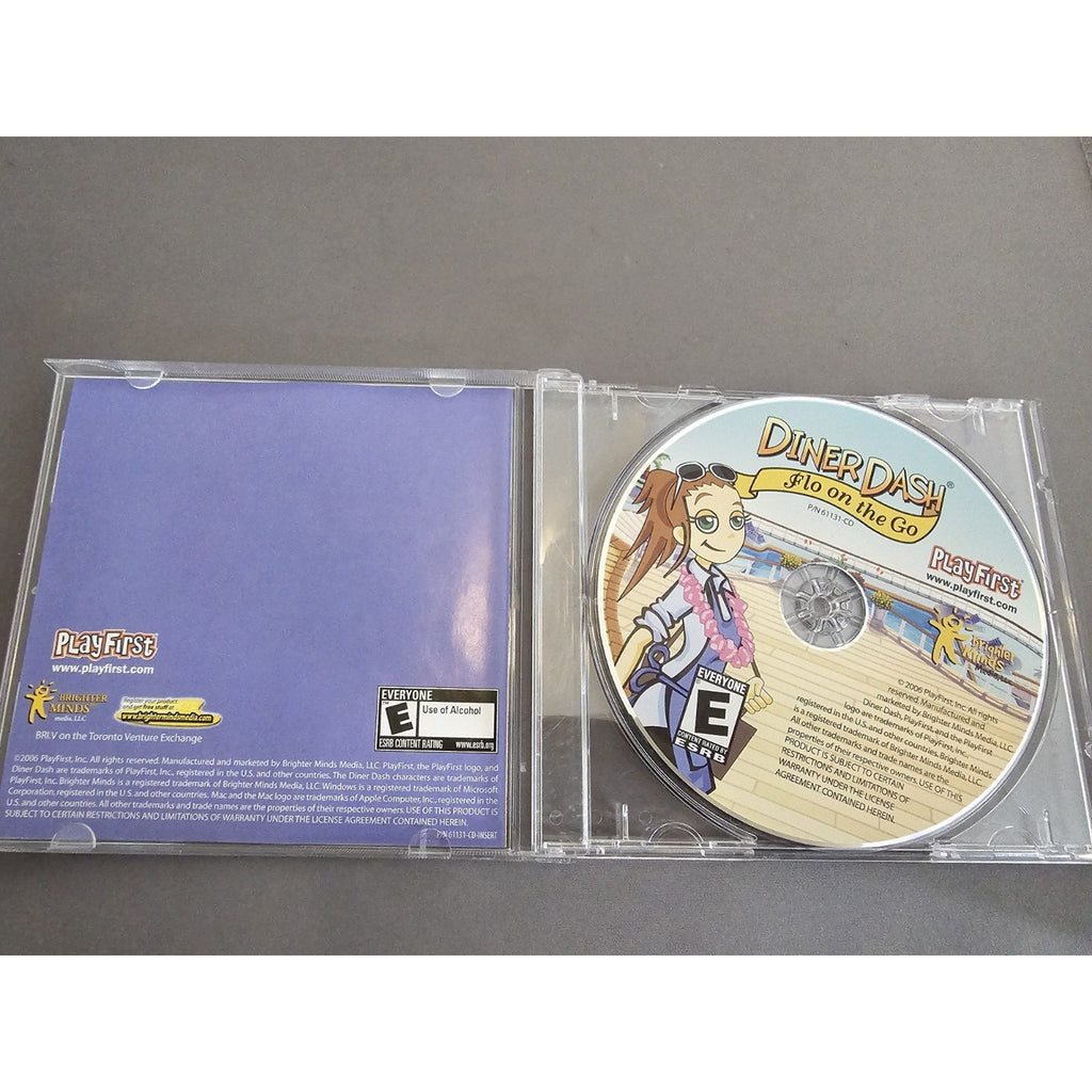 Diner Dash Flo On the Go - Windows/Mac (2006) PC CD-ROM - Original Owner