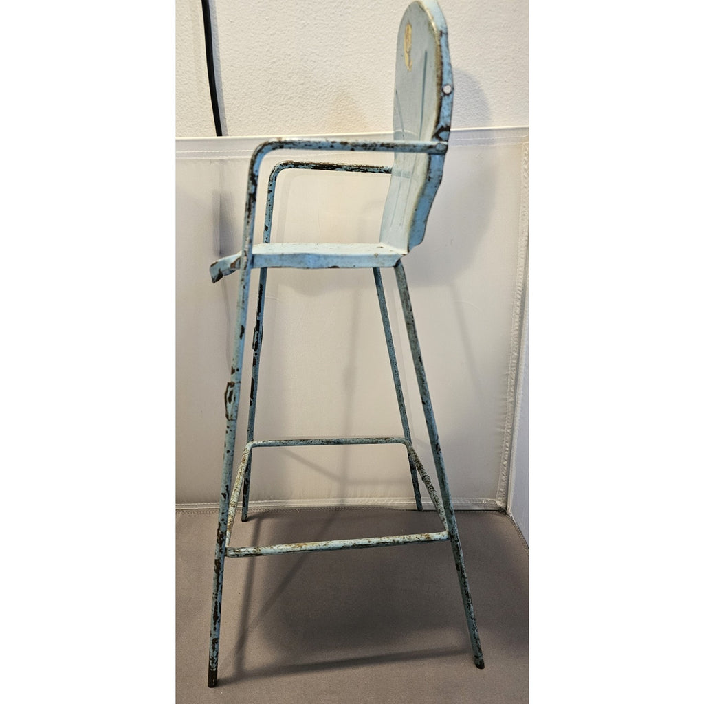 Vintage/1950's Amsco 18" Doll-E-Hichair High Chair Toy Metal Doll Furniture